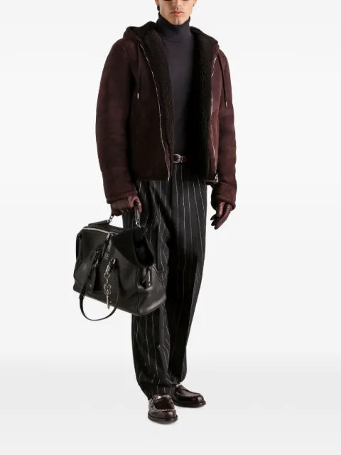 Dolce & Gabbana suede shearling jacket