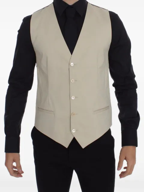 Dolce & Gabbana V-neck button-up vest