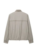 Shanghai Tang Mandarin zip-up high-neck jacket
