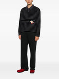 House of errors striped embroidered-motif sweater