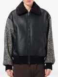 Iceberg faux-leather panel jacket