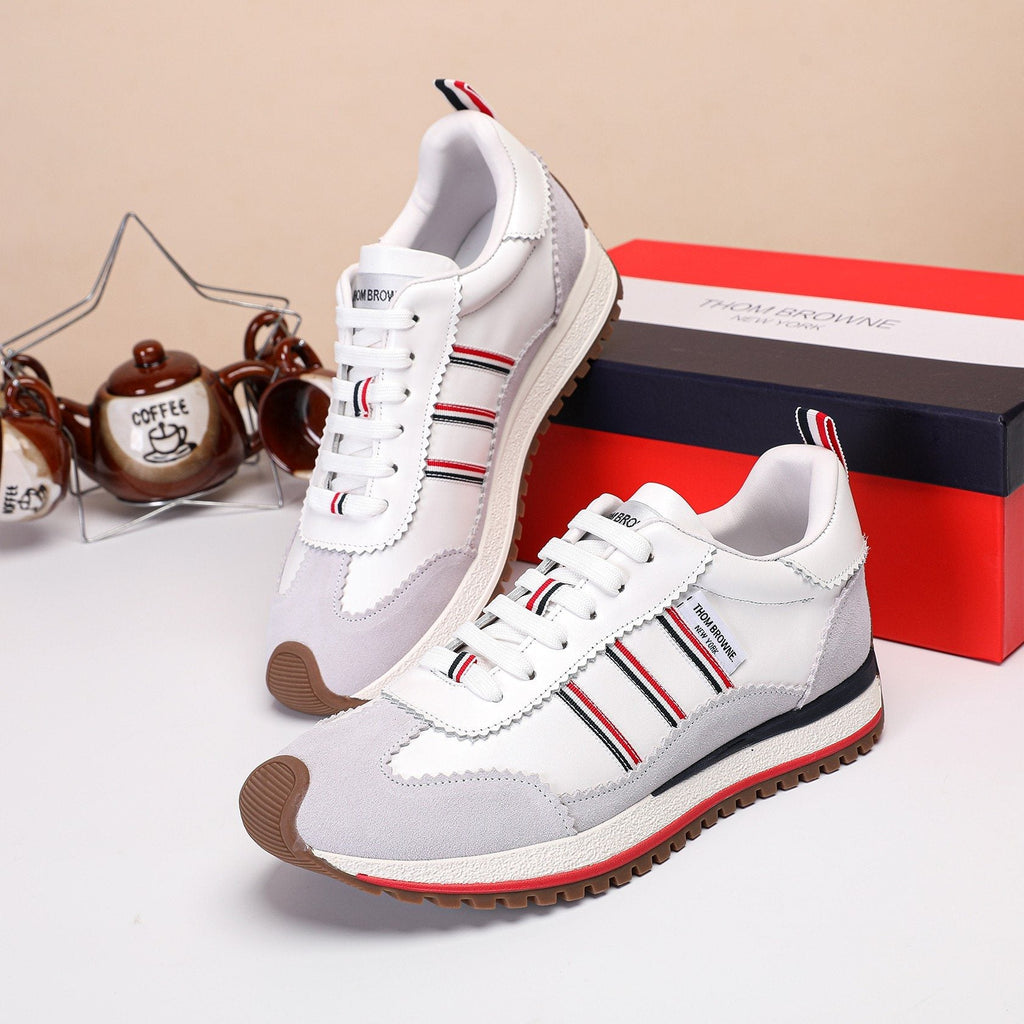 Thom Browne Low-Top Leather Sneakers